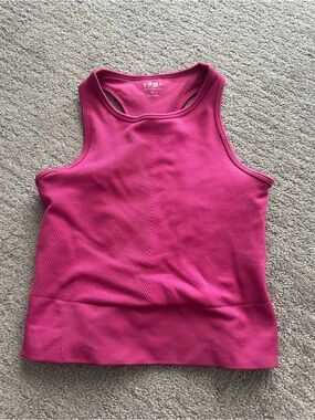 YPB Hot Pink Ribbed Sleeveless Tank Top
